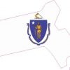 Die Cut Massachusetts sticker