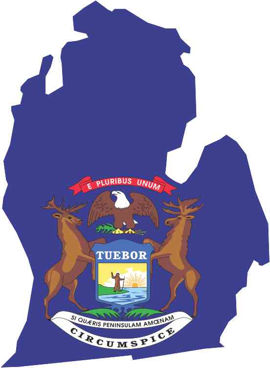 Die Cut Michigan sticker