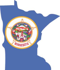 Die Cut Minnesota sticker