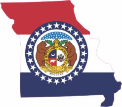 Die Cut Missouri sticker