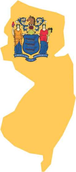 Die Cut New Jersey sticker
