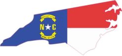 Die Cut North Carolina sticker