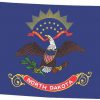 Die Cut North Dakota sticker