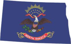 Die Cut North Dakota sticker