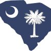 Die Cut South Carolina sticker