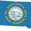 Die Cut South Dakota sticker