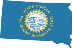 Die Cut South Dakota sticker