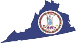 Die Cut Virginia sticker