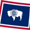 Die Cut Wyoming sticker