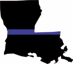 Louisiana Blue Lives Matter sticker