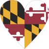 Maryland Heart sticker