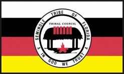 Seminole Tribe of Florida Flag sticker