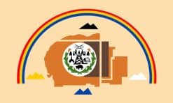 5in x 3in Navajo Nation Flag Sticker
