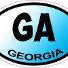 Blue Oval Georgia sticker