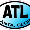 Blue Oval Atlanta sticker