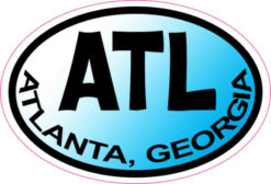 Blue Oval Atlanta sticker