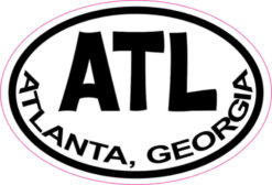 Oval Atlanta Georgia sticker