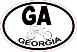 Oval Georgia Bicycle sticker