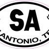Oval San Antonio Sticker