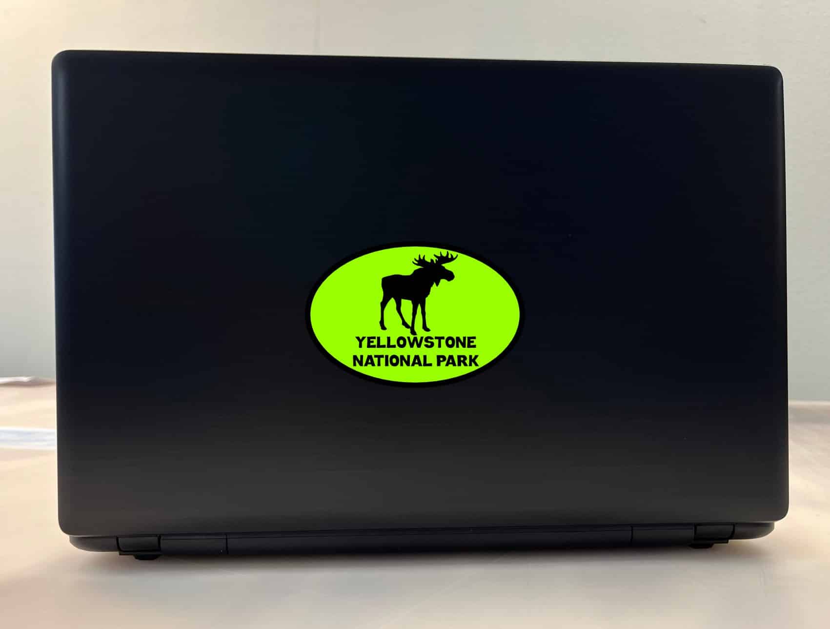 4.5in x 3in Green Yellowstone National Park Sticker Vinyl Bumper Stickers - Image 3