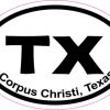 Oval Corpus Christi sticker
