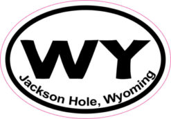 Oval Jackson Hole Sticker