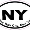 Oval New York City sticker