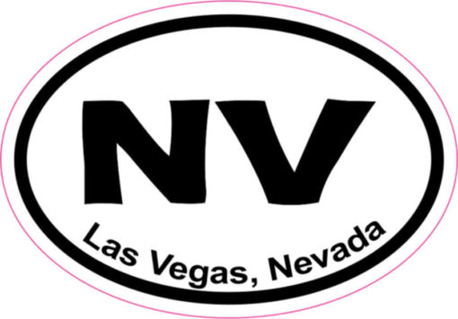 Oval Las Vegas sticker
