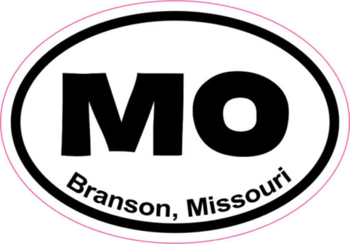 Oval Branson Missouri sticker