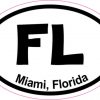 Oval Miami sticker