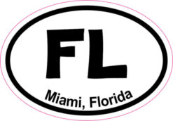 Oval Miami sticker