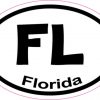 Oval Florida sticker