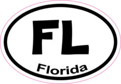 Oval Florida sticker