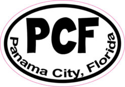 Oval Panama City sticker