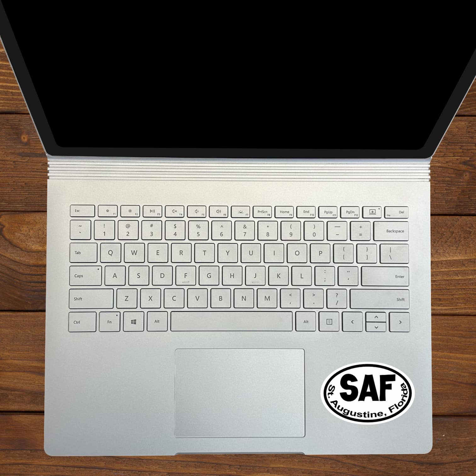 3in x 2in Oval SAF St. Augustine Sticker Vinyl Florida Car Bumper Stickers - Image 4