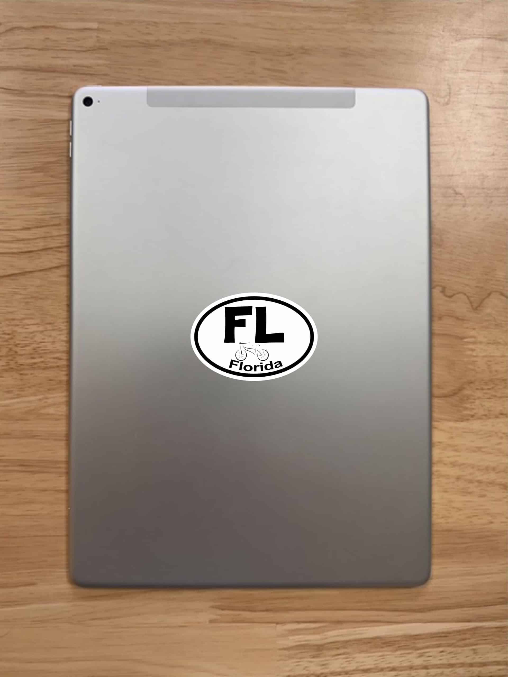 3in x 2in Oval Florida Bicycle Sticker Vinyl State Vehicle Bumper Stickers - Image 9