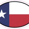 Oval Texas Flag sticker