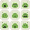 Green Alien stickers