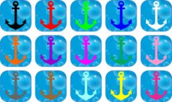 Solid Anchor stickers