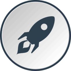 Rocket Ship bumper sticker