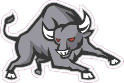 Angry Bull bumper sticker