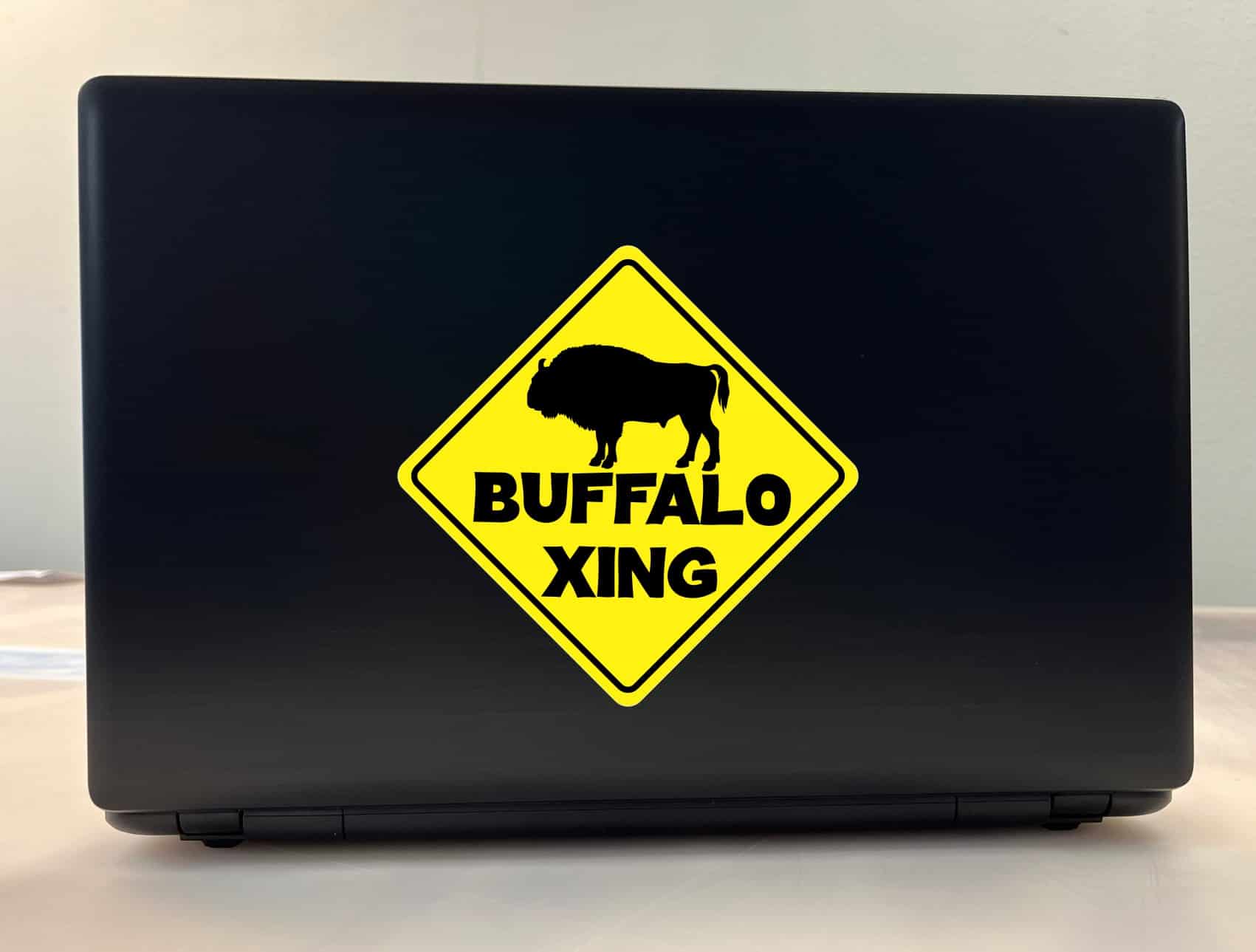 6in x 6in Buffalo Crossing Sticker - Image 3
