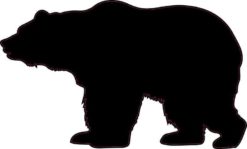 Left Facing Bear sticker