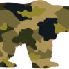 Camouflage Bear sticker