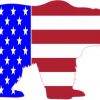American Bear sticker