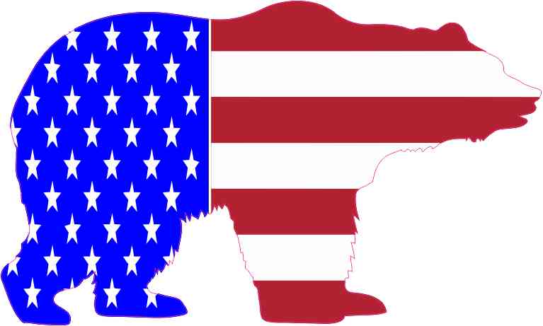 American Bear sticker