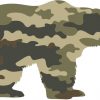 Camouflage Bear sticker