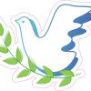 Dove and Olive Branch sticker