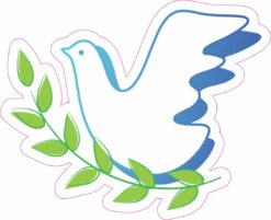 Dove and Olive Branch sticker