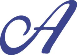 Cursive A Monogram sticker